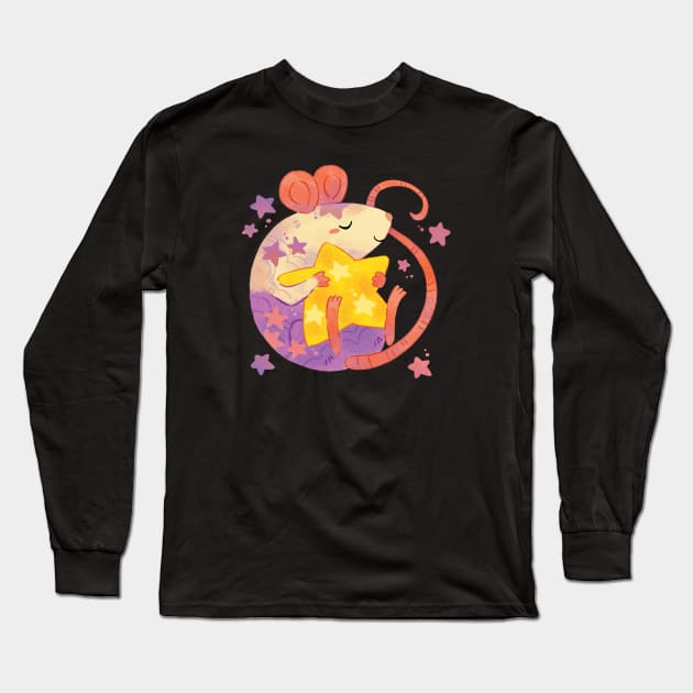 Mouse Star Long Sleeve T-Shirt by MichelleScribbles